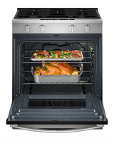 Whirlpool 30-inch Gas Smart Range with Air Cooking Technology and Steam Clean WSGS4530TS