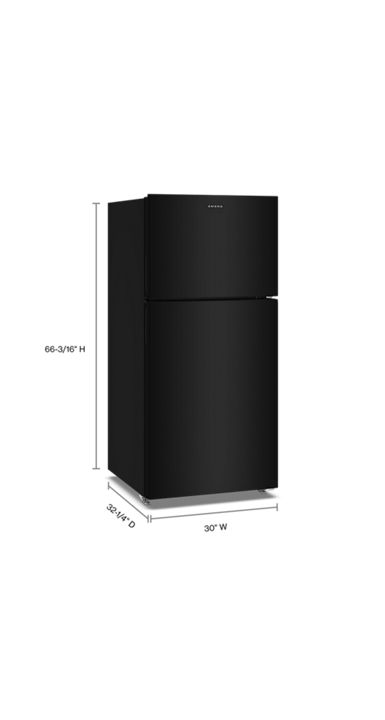 Amana 30-Inch Wide Top-Freezer Refrigerator With Dual Crisper Drawers—19 Cu. Ft. ARTX2019SB