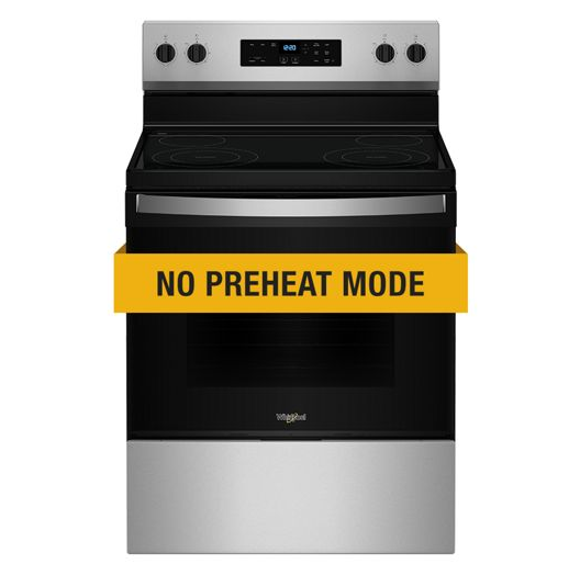 Whirlpool 30-inch Electric Range with No Preheat Mode WFES3030RS