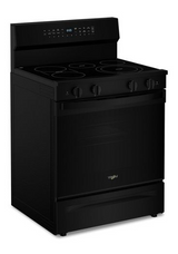 Whirlpool 30-inch Smart Electric Smart Range with Air Cooking Technology, No Preheat Air Fry, High Speed Preheat Oven, WipeClean™ Coating, and Steam/Self Clean WFES7530RB