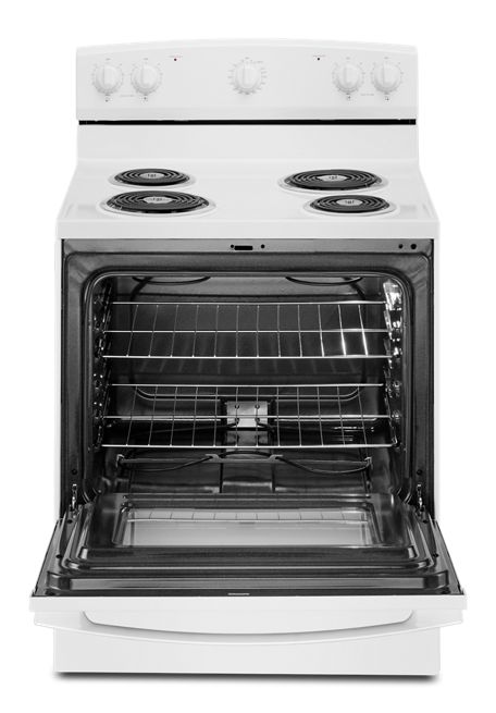 Amana® 30-Inch Electric Range with Extra-Large Oven Window AFCS2530TW