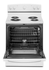 Amana® 30-Inch Electric Range with Extra-Large Oven Window AFCS2530TW