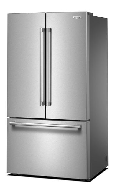 Maytag® 31 Cu. Ft. XL Capacity French Door Bottom Mount Refrigerator with Ice + Water MRFF4336TZ