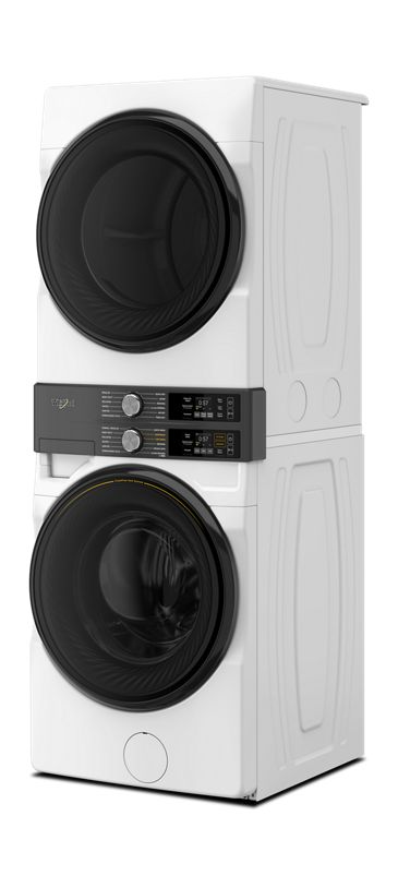 Smart ENERGY STAR® Front Load Laundry Tower with UV Clean Technology & FreshFlowTM Vent System 4.5 cu. ft. Washer & 7.4 cu. ft. Electric Dryer WEF5727TW