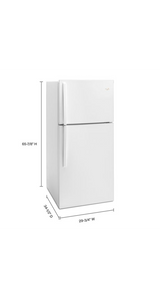 Whirlpool 30-inch Wide Top Freezer Refrigerator - 19 cu. ft. WRT549SZDW