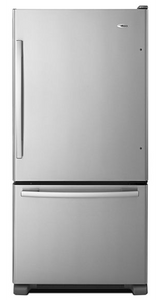 Amana 33-inch Wide Bottom-Freezer Refrigerator with EasyFreezer™ Pull-Out Drawer - 22 cu. ft. Capacity ABB2224BRM