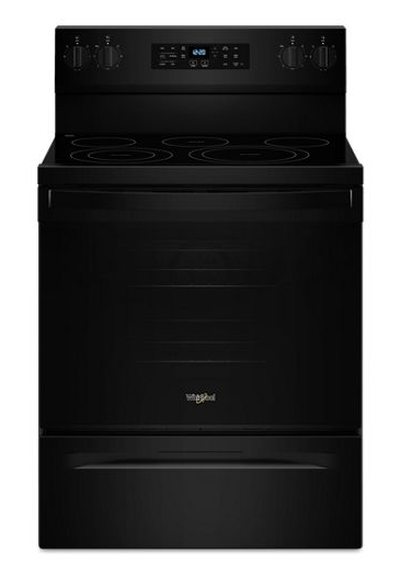 Whirlpool 30-inch Energy Star Electric Range with Air Cooking Technology, No Preheat Air Fry and Air Baking and Self Clean WFES5030RB