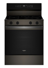 Whirlpool 30-inch Smart Electric Smart Range with Air Cooking Technology, No Preheat Air Fry, High Speed Preheat Oven, WipeClean™ Coating, and Steam/Self Clean WFES7530RV