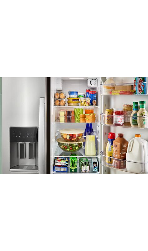 Whirlpool 36-inch Wide Side-by-Side Refrigerator - 21 cu. ft. WRSC6536RZ