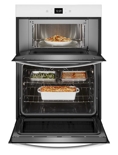 Whirlpool 5.7 Total Cu. Ft. Combo Wall Oven with Air Fry When Connected WOEC5027LW