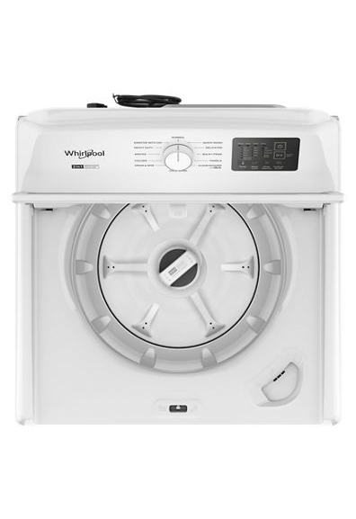 Whirlpool 4.2–4.3 Cu. Ft. Top Load Washer with 2-in-1 Removable Agitator and Soft Close Glass Lid WTW4307SW