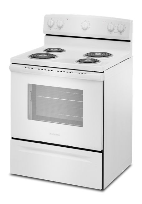 Amana® 30-Inch Electric Range with Extra-Large Oven Window AFCS2530TW