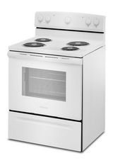 Amana® 30-Inch Electric Range with Extra-Large Oven Window AFCS2530TW