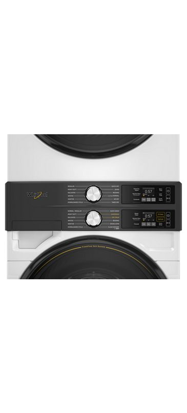 Smart ENERGY STAR® Front Load Laundry Tower with UV Clean Technology & FreshFlowTM Vent System 4.5 cu. ft. Washer & 7.4 cu. ft. Electric Dryer WEF5727TW