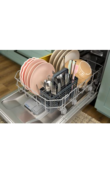 Whirlpool 18" Stainless Steel Dishwasher with Half Load Cycle and Triple Spray Arms - 48 dBA WDFS5118SS