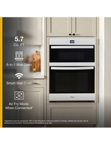 Whirlpool 5.7 Total Cu. Ft. Combo Wall Oven with Air Fry When Connected WOEC5027LW