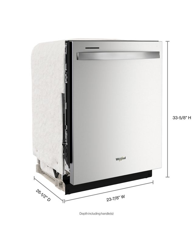 Whirlpool 24" Stainless Steel Dishwasher with Soil Sensor and Quick Wash WDT751SAPZ