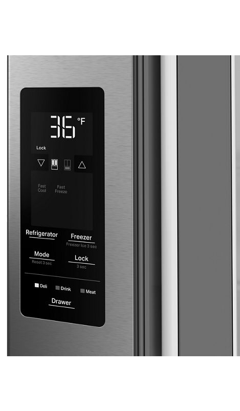 Whirlpool® 30 Cu. Ft. Family-Sized Capacity French Door Refrigerator with Flexible Temperature Drawer WRMF3336SZ
