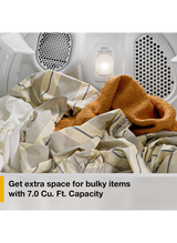 Whirlpool 7.0 cu. ft. Gas Long Vent Dryer with Adaptive Dry - Vented Top Load Matching WGD4105LSW