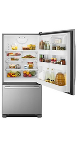 Amana 33-inch Wide Bottom-Freezer Refrigerator with EasyFreezer™ Pull-Out Drawer - 22 cu. ft. Capacity ABB2224BRM