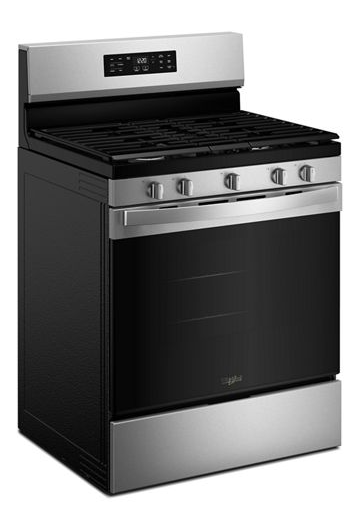 Whirlpool 30-inch Gas Range with Air Cooking Technology and Steam Clean WFGS4530SS