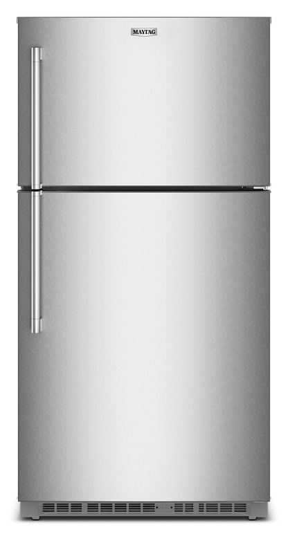 Maytag 33-Inch Wide Top-Freezer Refrigerator with Factory-Installed Ice Maker—21 Cu. Ft. MRTX7621TZ