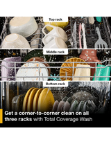 Whirlpool® 24-Inch Top Control Dishwasher with Total Coverage Wash and Auto Open Air Dry in Fingerprint Resistant Stainless Steel WDTS8024SZ