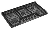 Whirlpool 36-inch Gas Cooktop with EZ-2-Lift™ Hinged Cast-Iron Grates WCGK5036PV