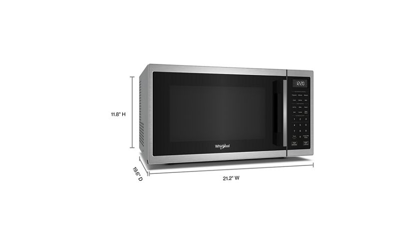 Whirlpool 1.0 cu. ft. Stainless Steel All-In-One Multifunctional Countertop Microwave With Air Fry - 900 watt WMCS5522RB