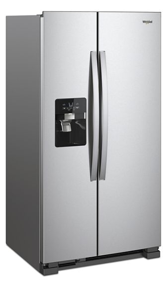 Whirlpool 36-inch Wide Side-by-Side Refrigerator - 25 cu. ft. WRS555SIHZ-Fingerprint Resistant Stainless Steel