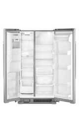 Maytag 36-Inch Wide Side-by-Side Refrigerator with Exterior Ice and Water Dispenser - 25 Cu. Ft. MSS25C4MGZ