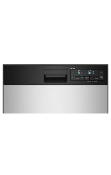 Whirlpool 18" Stainless Steel Dishwasher with Half Load Cycle and Triple Spray Arms - 48 dBA WDFS5118SS