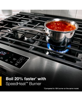 Whirlpool 30-inch Gas Smart Range with Air Cooking Technology and Steam Clean WSGS4530TW