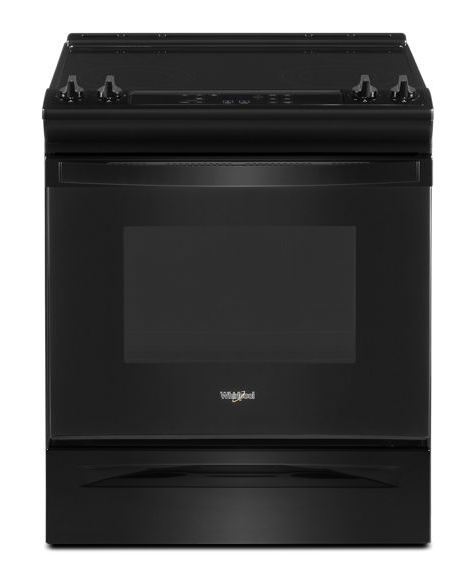 Whirlpool 34" Tall Range with Self Clean Oven Cycle WEE515SALB-Black