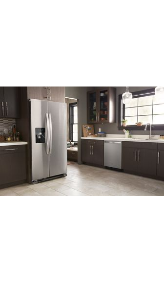 Whirlpool 36-inch Wide Side-by-Side Refrigerator - 25 cu. ft. WRS555SIHZ-Fingerprint Resistant Stainless Steel