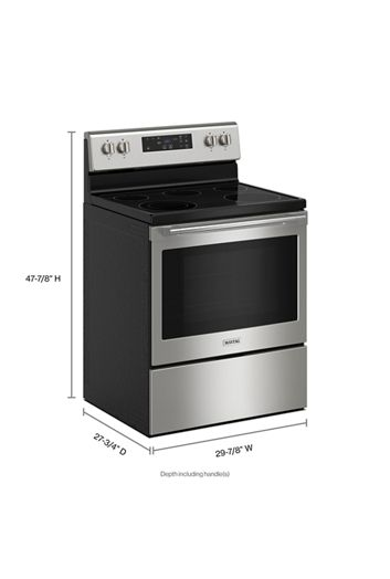 Maytag 30-inch Wide Electric Range with Steam Clean - 5.3 cu. ft. MER4800PZ