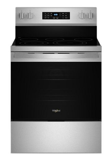 Whirlpool 30-inch Energy Star Electric Range with Air Cooking Technology, No Preheat Air Fry and Air Baking and Self Clean WFES5030RZ