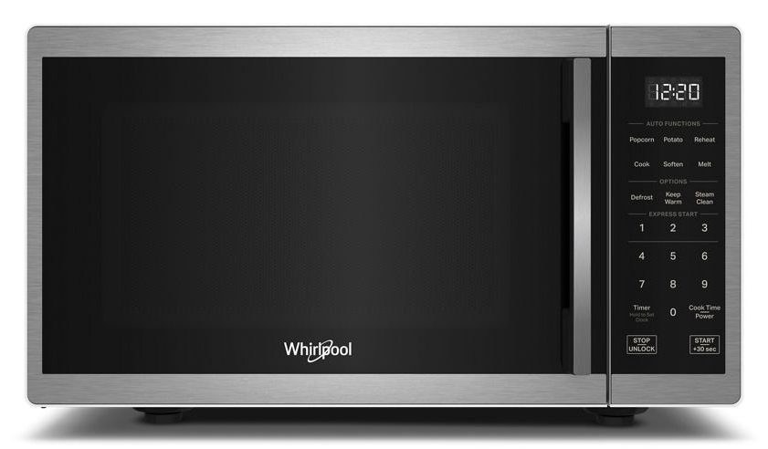 Whirlpool 0.9 cu. ft. Stainless Steel Countertop Microwave With Steam Clean - 900 watt WMCS3019RS