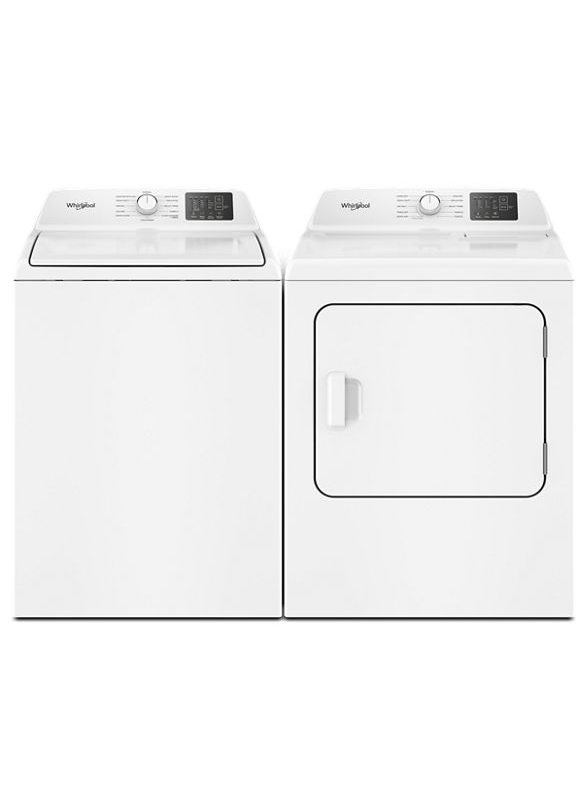 Whirlpool 7.0 cu. ft. Gas Long Vent Dryer with Adaptive Dry - Vented Top Load Matching WGD4105LSW