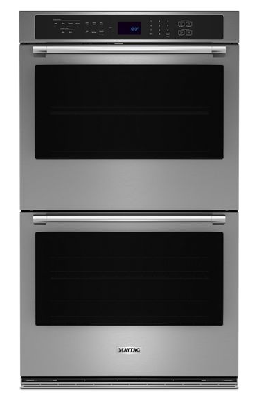 Maytag 30-inch Double Wall Oven with Air Fry and Basket - 10 cu. ft. MOED6030LZ