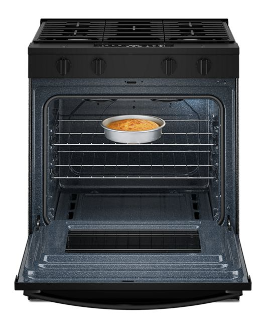 Whirlpool 30-inch Gas Range with No Preheat and Slow Cook Modes WSGS3330TB