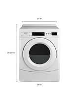 Whirlpool 27" Commercial Electric Front-Load Dryer, Non-Vend CED9160GW