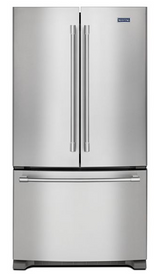 Maytag 33-Inch Wide French Door Refrigerator with Water Dispenser - 22 Cu. Ft MRFF5033PZ
