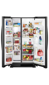 Whirlpool 33-inch Wide Side-by-Side Refrigerator - 22 cu. ft. WRS312SNHB