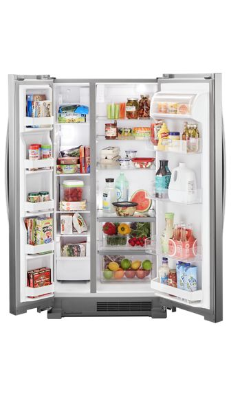 Whirlpool 33-inch Wide Side-by-Side Refrigerator - 22 cu. ft. WRS312SNHM