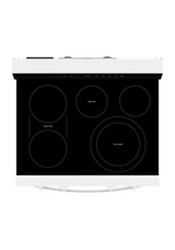 Whirlpool 30-inch Smart Electric Smart Range with Air Cooking Technology, No Preheat Air Fry, High Speed Preheat Oven, WipeClean™ Coating, and Steam/Self Clean WFES7530RW