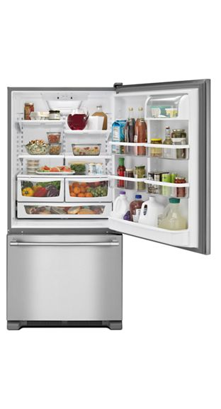 Maytag 33-Inch Wide Bottom Mount Refrigerator - 22 Cu. Ft. MBF2258FEZ
