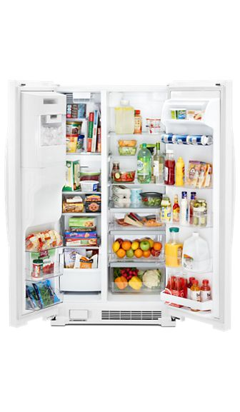 Whirlpool 36-inch Wide Side-by-Side Refrigerator - 25 cu. ft. WRS555SIHW-White