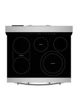 Whirlpool 30-inch Smart Electric Smart Range with Air Cooking Technology, No Preheat Air Fry, High Speed Preheat Oven, WipeClean™ Coating, and Steam/Self Clean WFES7530RZ