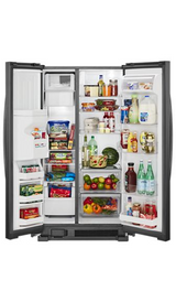 Whirlpool 33-inch Wide Side-by-Side Refrigerator - 21 cu. ft. WRS311SDHB